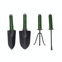 Garden Tools Gardening Shovel Fork Rake Plastic Handle Garden Tools Four Sets Gardening Plant Tools Set