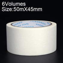 6 Volumes High Adhesion Decoration Spraying Masking office Writing Beautiful Paper Tape, Size: 50m x 45mm