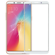 For OPPO A73 Front Screen Outer Glass Lens (White)