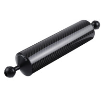 PULUZ 12.79 inch 32.5cm Length 60mm Diameter Dual Balls Carbon Fiber Floating Arm, Ball Diameter: 25mm, Buoyancy: 400g