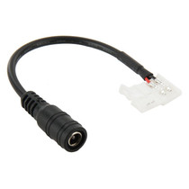 DC Connector Plug Male to No Need Soldering 5050 10mm 2 Pin Connector for Single Color LED Strip, Length: 16cm