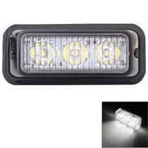 9W 540LM 6500K 3-LED White Light Wired Car Flashing Warning Signal Lamp, DC12V, Wire Length: 95cm