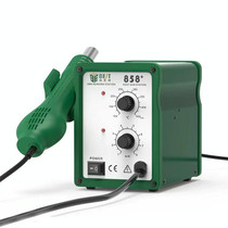 BEST BST-858+ AC 220V 50Hz 650W Adjustable Temperature Unleaded Hot Air Gun with Helical Wind(Green)