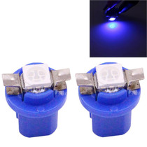 2 PCS B8.5 Blue Light 0.2W 12LM 1 LED SMD 5050 LED Instrument Light Bulb Dashboard Light for Vehicles, DC 12V(Blue)