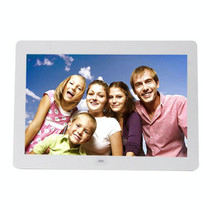 14 inch LED Display Multi-media Digital Photo Frame with Holder & Music & Movie Player, Support USB / SD / MS / MMC Card Input(White)
