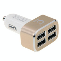 4-Ports 5V (2.1A + 2.1A + 1A + 1A) USB Universal Car Charger(Gold)