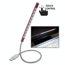 Portable Touch Switch  USB LED Light, 10-LED, 1W, White Light(Purple)