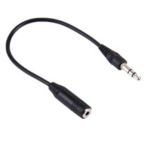 3.5 Male to 2.5 Female Converter Cable, Length: 17cm(Black)