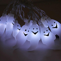 Warm White 3m 20LEDs LED Halloween Cartoon Atmosphere Decorative Light String(White Ghost)