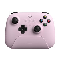 8BitDo Wireless 2.4G Gaming Controller With Charging Dock For PC / Windows 10 / 11 / Steam Deck(Pink)