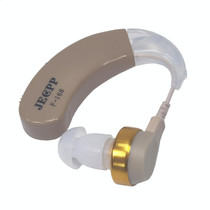 KAIXINWEI F-168 DC1.5V Earhook Hearing Aid Sound Amplifier(Khaki)