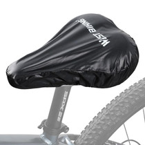 WEST BIKING 2pcs Bicycle Saddle Rain Cover Riding Equipment(Black)