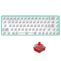 Dual-mode Bluetooth/Wireless Customized Hot Swap Mechanical Keyboard Kit + Red Shaft, Color: Green