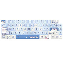 68 Keys 5-sided Heat Rise PBT Personalized Keycaps(Blue)