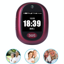 REACHFAR RF-V45-B Mini Touch Screen GPS Smart Tracker Pendant, Support SOS / Camera / Health Management / Video Calling / 4G LTE, For North America / South America / Australia(Wine Red)