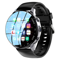 A3 1.43 inch IP67 Waterproof 4G Android 8.1 Smart Watch Support Face Recognition / GPS, Specification:2G+16G(Black)