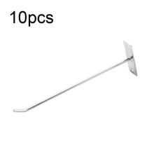 10pcs 4mm Thick Nail Wall Display Jewelry Hooks Single Wire Hook, Length: 25cm