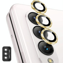 For Samsung Galaxy Z Fold5 ENKAY Hat-Prince 9H Rear Lens Aluminium Alloy Tempered Glass Film(Golden)