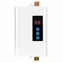 UK Plug 3000W  Electric Water Heater With Remote Control Adjustable Temperate(White)
