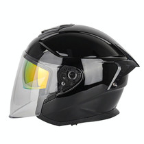 SOMAN Motorcycle Electric Bicycle Dual Lens Riding Helmet, Size: L(Bright Back)