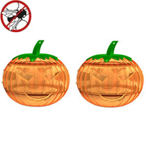 SJZ060 2pcs/set Pumpkin Shaped Fruit Fly Traps Fruit Fly Trap Bee Trap(Orange)