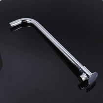 With Base Top Spray Rod Shower Tube Stainless Steel Shower Outlet Pipe Elbow, Size: 39cm