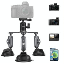 TELESIN Suction Cup Action Camera Tripod Mount for Car Holder Stand Bracket