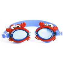 Cartoon Children Swimming Goggles Baby Waterproof Anti-fog High-definition Swimming Goggles(Big Red Blue Crab)