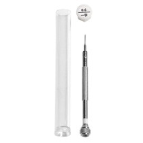 LSD5120 Repair Watch Glasses Stainless Steel Screwdriver Precision Watch Screwdriver Tool 0.6 Straight (White)