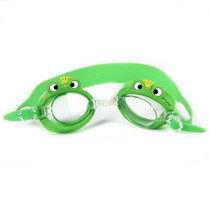 Cartoon Children Swimming Goggles Baby Waterproof Anti-fog High-definition Swimming Goggles(Yellow -crowned Green Frog)