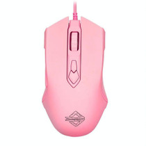 Ajazz AJ52 7 Keys Macro Programming Game USB RGB Wired Computer LOL/CF Mouse(Pink)