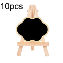 10pcs Small Party Shop Message Blackboard Ornaments Pine Tripod Decorative Message Board(Cloud)