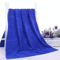 30x70cm Nano Thickened Large Bath Towel Hairdresser Beauty Salon Adult With Soft Absorbent Towel(Blue)