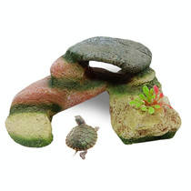 GT001 Resin Turtle Sunbed Climbing Table Stump Hideaway House Sunback Table