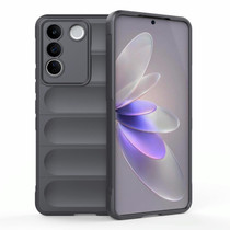 For vivo S16e 5G Magic Shield TPU + Flannel Phone Case(Dark Grey)