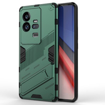 For vivo iQOO 11 Pro 5G Punk Armor 2 in 1 PC + TPU Shockproof Phone Case with Invisible Holder(Green)