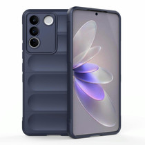 For vivo S16e 5G Magic Shield TPU + Flannel Phone Case(Dark Blue)