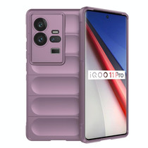 For vivo iQOO 11 Pro 5G Magic Shield TPU + Flannel Phone Case(Purple)