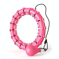 Smart Thin Waist Ring Women Will Not Fall Off Detachable Abdominal Ring Fitness Equipment, Size: 12 Knots(Pink)
