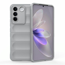 For vivo S16e 5G Magic Shield TPU + Flannel Phone Case(Grey)