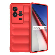 For vivo iQOO 11 Pro 5G Magic Shield TPU + Flannel Phone Case(Red)