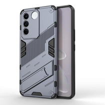 For vivo S16e 5G Punk Armor 2 in 1 PC + TPU Shockproof Phone Case with Invisible Holder(Grey)