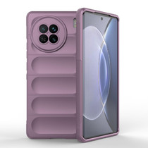 For vivo X90 5G Magic Shield TPU + Flannel Phone Case(Purple)
