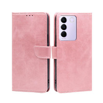 For vivo S16e Calf Texture Buckle Flip Leather Phone Case(Rose Gold)