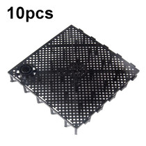 10pcs Fish Tank Bottom Filter Board Sand Mat(Black Socket)