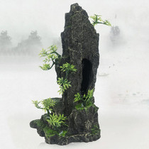 Stone Fish Tank Landscape Simulation Resin Aquarium Decorative Ornament, Style: Guanyun Mountain