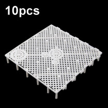 10pcs Fish Tank Bottom Filter Board Sand Mat(White Tablet)