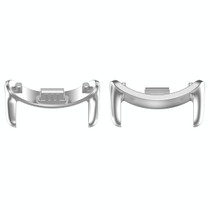 For Xiaomi Mi Band 8 1 Pair Stainless steel Metal Watch Band Connector(Silver)