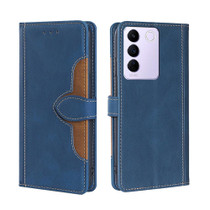 For vivo S16e Skin Feel Magnetic Buckle Leather Phone Case(Blue)