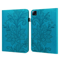 For Xiaomi Pad 6 Lace Flower Embossing Pattern Leather Tablet Case(Blue)